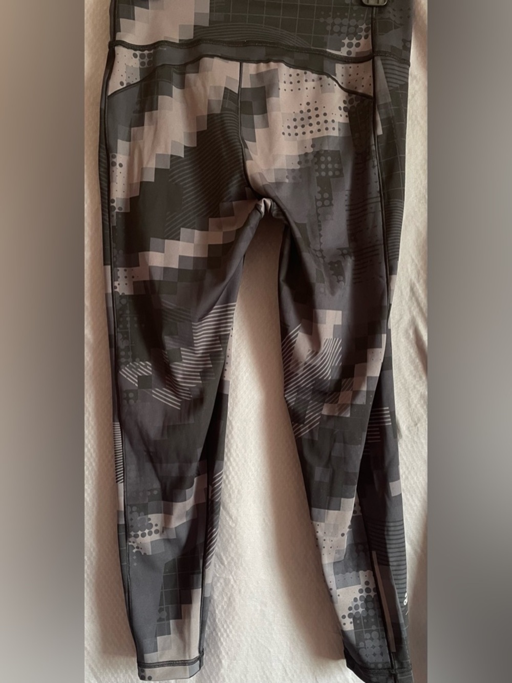 adidas X Peloton Believe This High Waisted Black & Gray Leggings